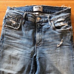 AGOLDE SOPHIE HIGH RISE ANKLE JEAN; 24